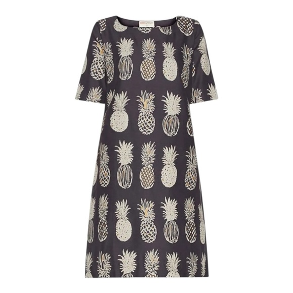 Bombay Paisley by Westside Navy Pineapple Print Dress Small - Picture 10 of 10